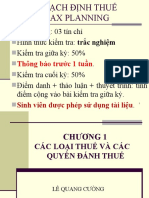 1. Các Loại Thuế Và Các Quyền Đánh Thuế