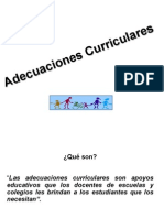 Adecuaciones Curriculares