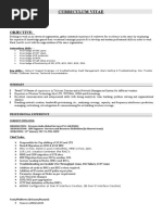 Curriculum Vitae: Objective