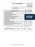 Checklist motosserra inspeção segurança