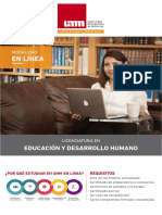 Plan de Estudios Educacion y Desarrollo Humano