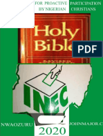 A Clarion Call For Proactive Participation in Politics by Nigerian Christians (2020)