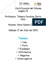 Taller de Certificación Del Idioma Inglés 901. Nora Noemi Cortés