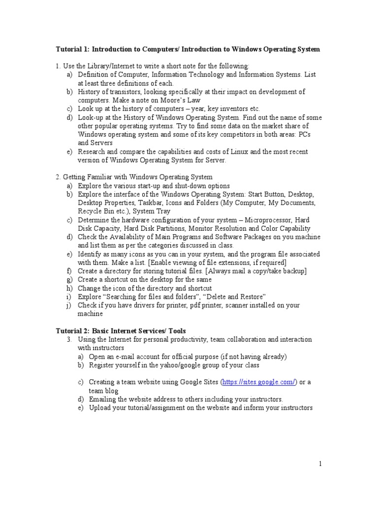 IIIM ICIT TutorialPlan Ver2 | PDF