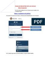 Manual Para el Registro de las Aulas Multigrado