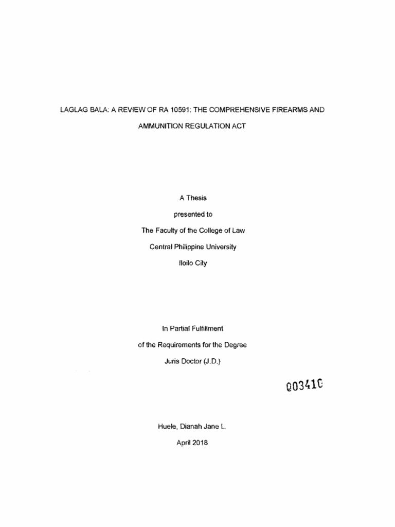 Review of RA 10591 Firearms Law Issues | PDF
