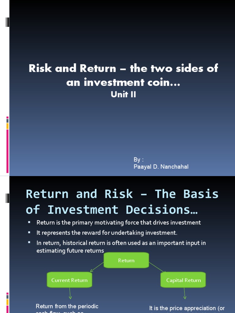 Understanding Investment Risk and Return | PDF | Beta (Finance ...