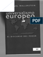 Wallerstein I. UNIVERSALISMO EUROPEO