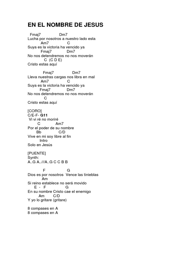En El Nombre de Jesus | PDF