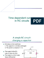 Time Dependent Currents in RC Circuits