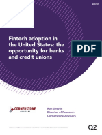 Cornerstone - Fintech Adoption in The US