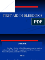 First Aid in Bleedings