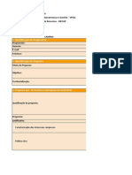 Modelo de Proposta para Captação de Recursos