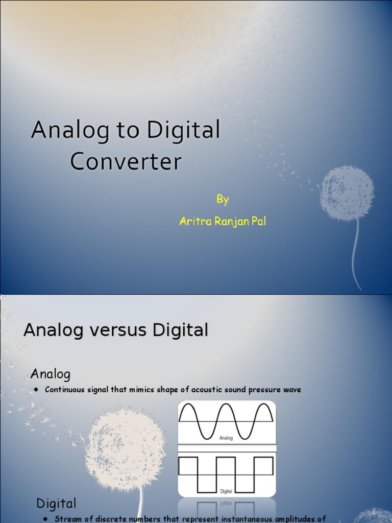 Analog To Digital Converter | PDF | Analog To Digital Converter ...