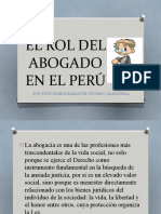 El Rol Del Abogado en El Peru