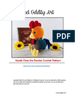 Sweet Oddity Art: Wyatt Chirp The Rooster Crochet Pattern
