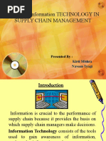 Download ROLE OF Information TECHNOLOGY IN SUPPLY CHAIN MANAGEMENT-2 by ved2549101 SN52905109 doc pdf