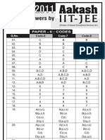 IIT-JEE 2011: Answers by