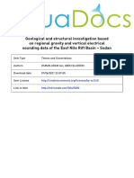 Geological and Structural Investigation of the East Nile Rift Basin - Sudan