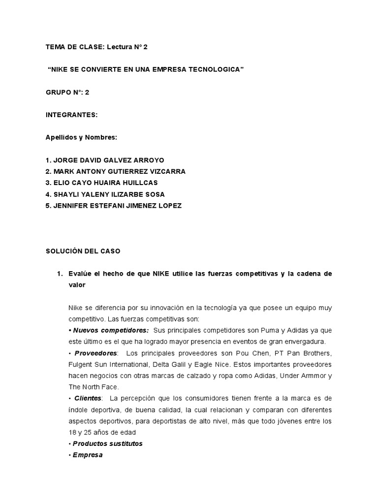 que tipo de empresa es nike