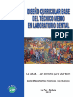 259 Diseño Curricular Base Del Técnico Medio en Laboratorio Dental