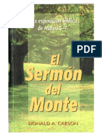 852-El Sermon Del Monte- Donal Carson