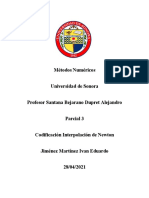 Codificacion Interpolacion de Newton