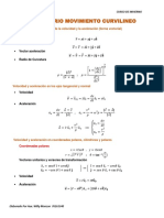 Formulario Movimiento Curvilineo