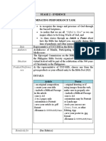 Goals: Stage 2 - Evidence Culminating Performance Task