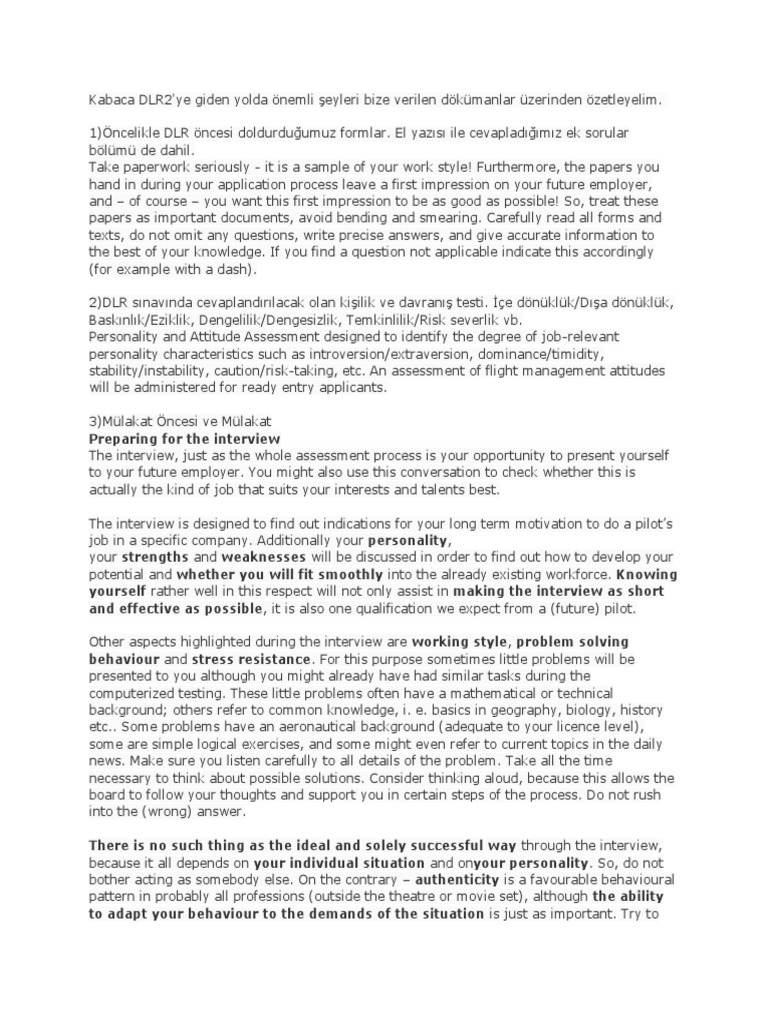DLR2 Assessment Preparation Guide | PDF | Stress (Biology) | Anxiety