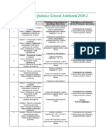 Cronograma Química General Ambiental 2020