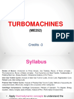 Turbomachines: Credits - 3