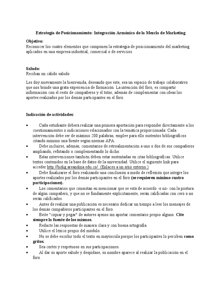 Estrategia de Posicionamiento en Marketing | PDF | Producto (Negocio ...