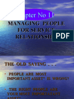 Chapter No 11: Managing People For Service Relationship