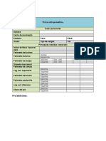 Evidencia 2 Test Fisico y Ficha Antropometrica