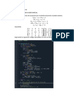 Resolución de problemas de sistemas de ecuaciones y cálculo numérico