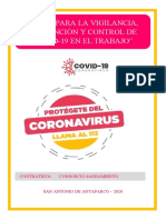 Plan Covid 19 Consorcio Saneamiento