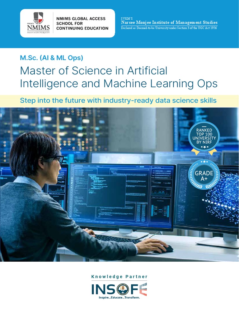 M.Sc. in AI & ML Ops at NMIMS | PDF | Machine Learning | Artificial ...