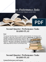 2 Quarter Performance Tasks: 21 Century Literature From Philippines and The World