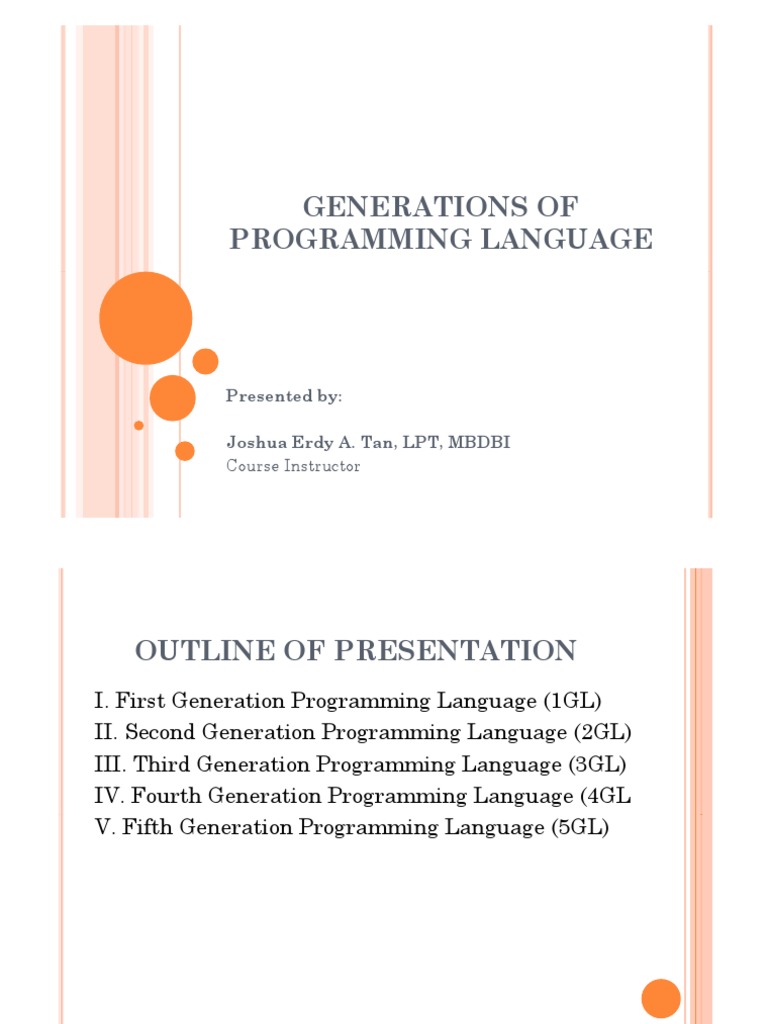 Generations of Programming Languages Explained | PDF | Computer ...