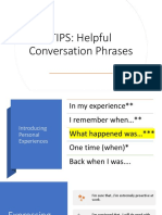 TIPS: Helpful Conversation Phrases