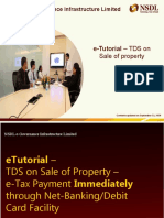 Etutorial - TDS On Sale of Property - E-Tax - Payment-Immediately