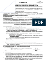 Req. 2018. Control de Denominacion, Aprobacion y Reserva de Nombre + Guia - MODIFICACION Y ADICION A LA RAZON SOCIAL