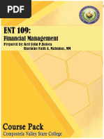 Ent 109 Financial Management Module 1 Students Copy 1