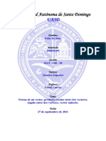 Practica 2 Norma de Un Vector, Producto Escalar Entre Dos Vectores, Ángulo Entre Dos Vectores, Vector Unitario.