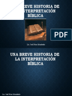 Breve historia de la interpretación bíblica