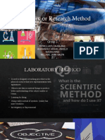 Laboratory or Research Method