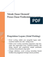 Teknik Dasar Otomotif (Pembentukan Logam)