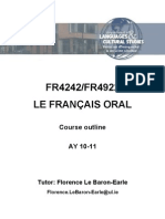 FR4242 Course Outline Oral