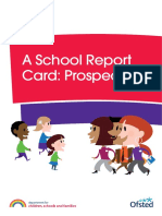 A School Report Card: Prospectus: The Children's Plan